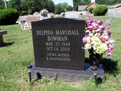 Delphia Lee <I>Marshall</I> Bowman 