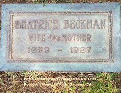 Beatrice V. <I>Boyd</I> Beckman 