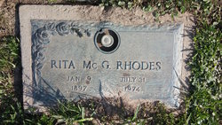 Rithea Viola “Rita” <I>McGittigan</I> Rhodes 