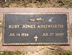 Ruby Alberta <I>Jones</I> Ainsworth 