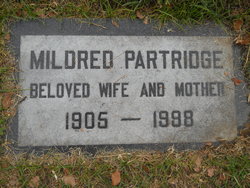 Mildred Phyllis <I>Stout</I> Partridge 