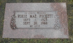 Roxie Mae <I>Ragsdale</I> Pickett 