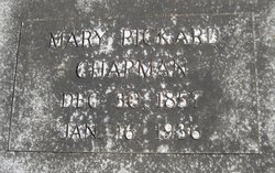 Mary <I>Pickard</I> Chapman 