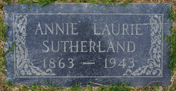 Annie Laurie <I>Williams</I> Sutherland 