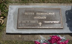 Betty Jane <I>Hemingway</I> Anglen 