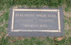 Elizabeth <I>Omer</I> Beck 