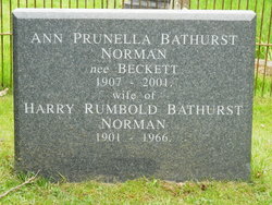 Ann Prunella <I>Beckett</I> Bathurst Norman 