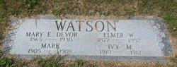 Mary Elizabeth <I>Devor</I> Watson 