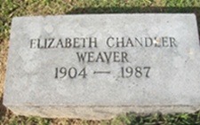 Elizabeth <I>Chandler</I> Weaver 