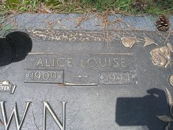 Alice Louise Brown 