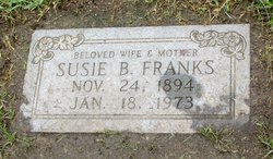 Susan “Susie” <I>Byrum</I> Franks 
