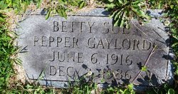 Betty Sue <I>Pepper</I> Gaylord 