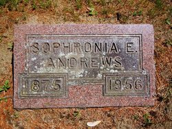 Sophronia E <I>Cadwell</I> Andrews 