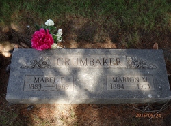 Mabel Ella <I>Chesnut</I> Crumbaker 