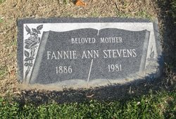 Fannie Ann <I>Hall</I> Stevens 