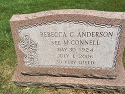 Rebecca C “Becky” <I>McConnell</I> Anderson 
