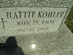 Harriett “Hattie” <I>Kohler</I> Aucter 