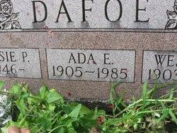 Ada E <I>Dumas</I> Dafoe 