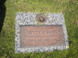 Betty Pauline <I>Holland</I> Rowe 