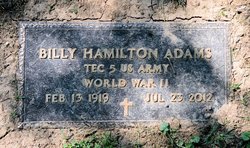 Billy Hamilton Adams 