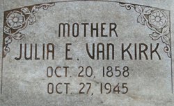 Julia E. <I>Stinebeaugh</I> Van Kirk 