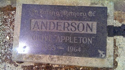 Olive <I>Appleton</I> Anderson 
