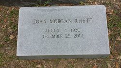 Joan <I>Morgan</I> Rhett 