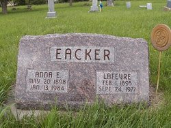 Anne Elizabeth <I>Schack</I> Eacker 