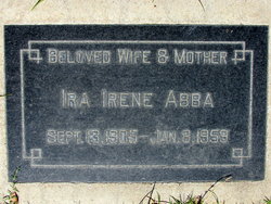 Ira Irene <I>Carr</I> Abba 
