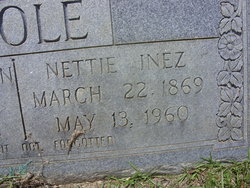 Nettie Inez <I>Brown</I> Poole 