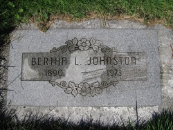 Bertha L. <I>Fletcher</I> Johnston 