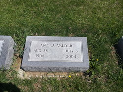 Ann Josephine <I>Sedlacek</I> Valder 