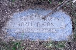 Hazel Opal <I>Monroe</I> Cox 