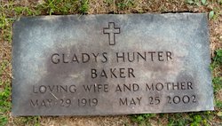 Gladys <I>Hunter</I> Baker 