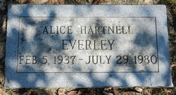 Alice Louise Marie <I>Hartnell</I> Everley 