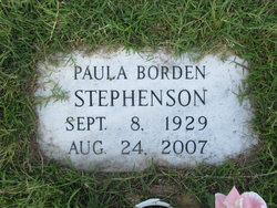 Paula <I>Borden</I> Stephenson 