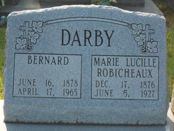 Marie Lucille <I>Robicheaux</I> Darby 