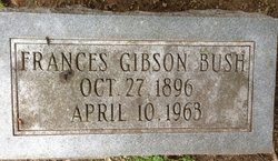 Frances Elizabeth <I>Gibson</I> Bush 
