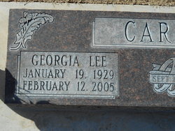 Georgia Lee <I>Lutz</I> Carson 