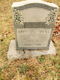 Sarah Ann “Sallie” <I>Stephens</I> Ware 