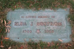 Elda Josephine <I>Johnson</I> Bostrom 