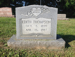 Oma Edith <I>Taylor</I> Thompson 