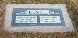 Margaret Grace <I>Shaw</I> Bench 