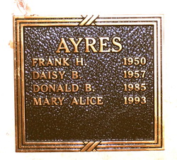 Mary Alice <I>Miller</I> Ayres 