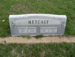 Margaret Ivy “Dot” <I>Metcalf</I> McDaniel 