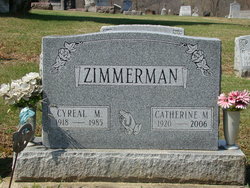 Catherine M “Kate” <I>Over</I> Zimmerman 