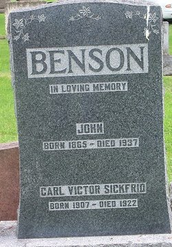 Carl Victor Sickfrid Benson 