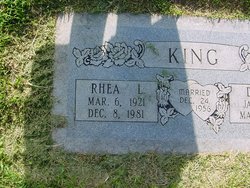 Rhea Laverne <I>Orton</I> King 