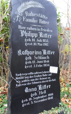 Katharina <I>Schlauch</I> Ritter 