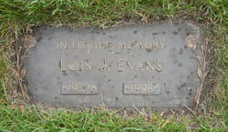 Lois Jean <I>Peterson</I> Evans 